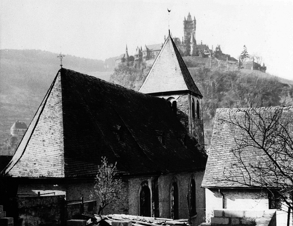 Cochem-Cond | St. Remaclus | Vorgängerbau um 1967 | Foto: Archiv Hermann Schüller, Bild: Honnenstein, CC BY SA 4.0